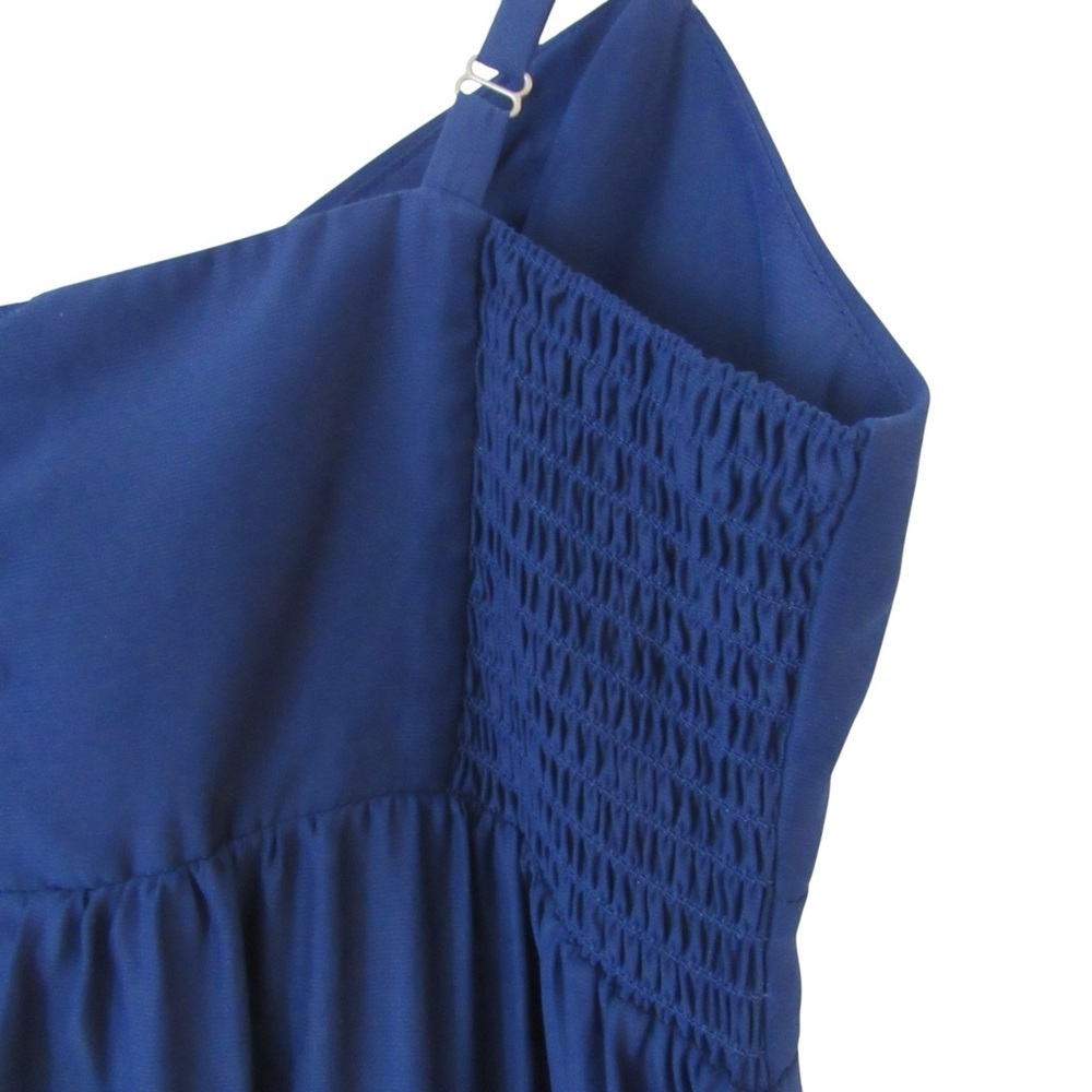 Felicity Coco Colby Woven Maxi Dress Small Navy Blue Sleeveless Sweetheart - Picture 9 of 11